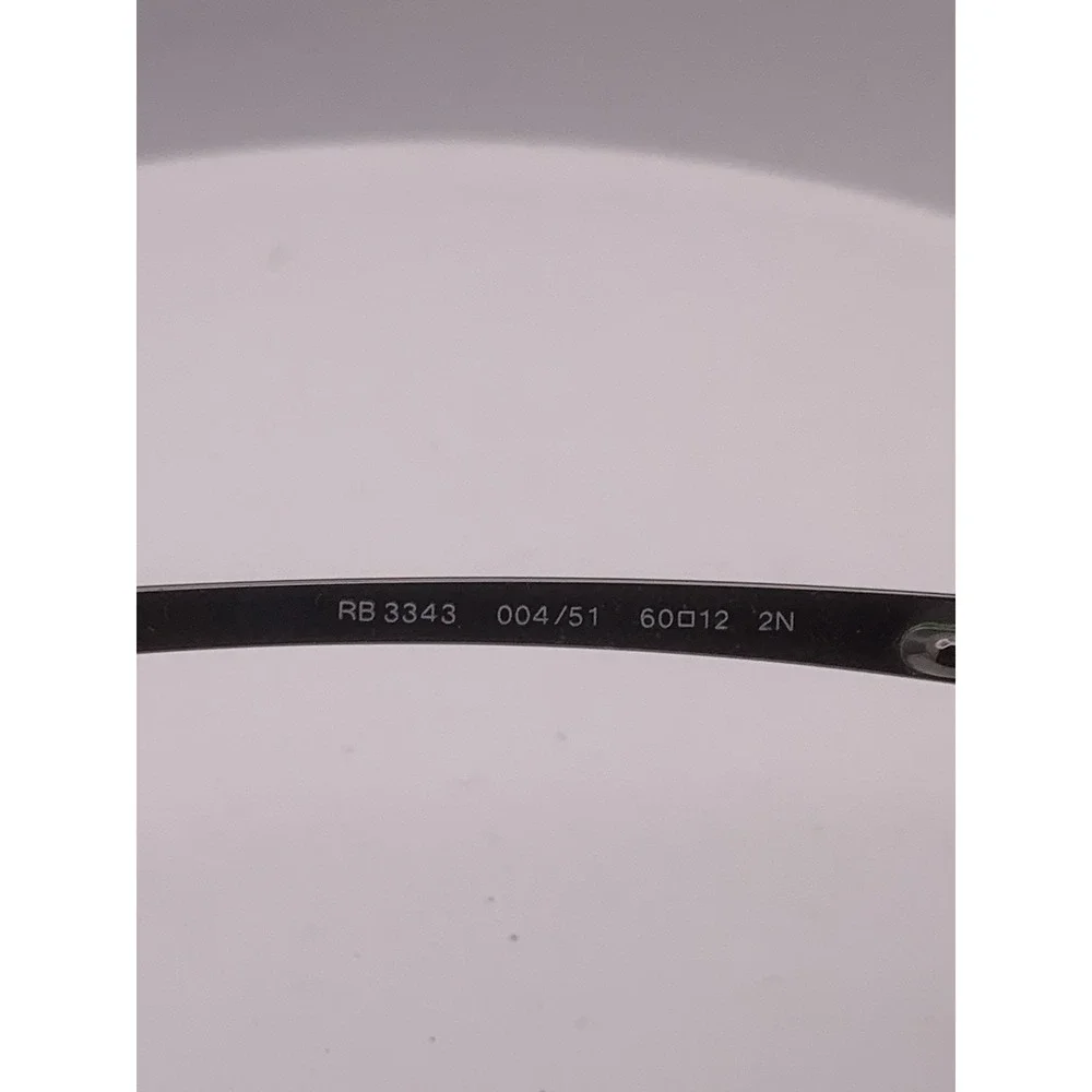 RAY BAN RB3343 004/51 2N Full Rim Unisex Glasses Silver 60-12 Frames Only